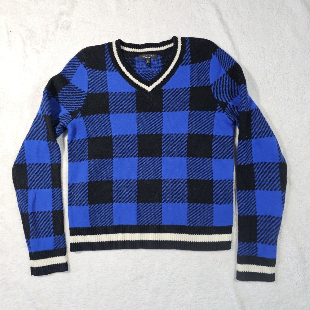 Rag & Bone GABBY V-NECK Sweater 100% Extra Fine Wool. - Picture 4 of 12